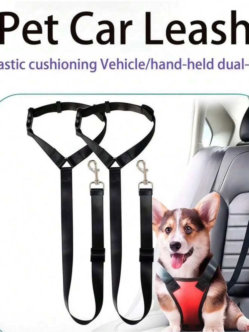 Dog Car Safety Leash Harness - two available pink and blue and they are $12 each